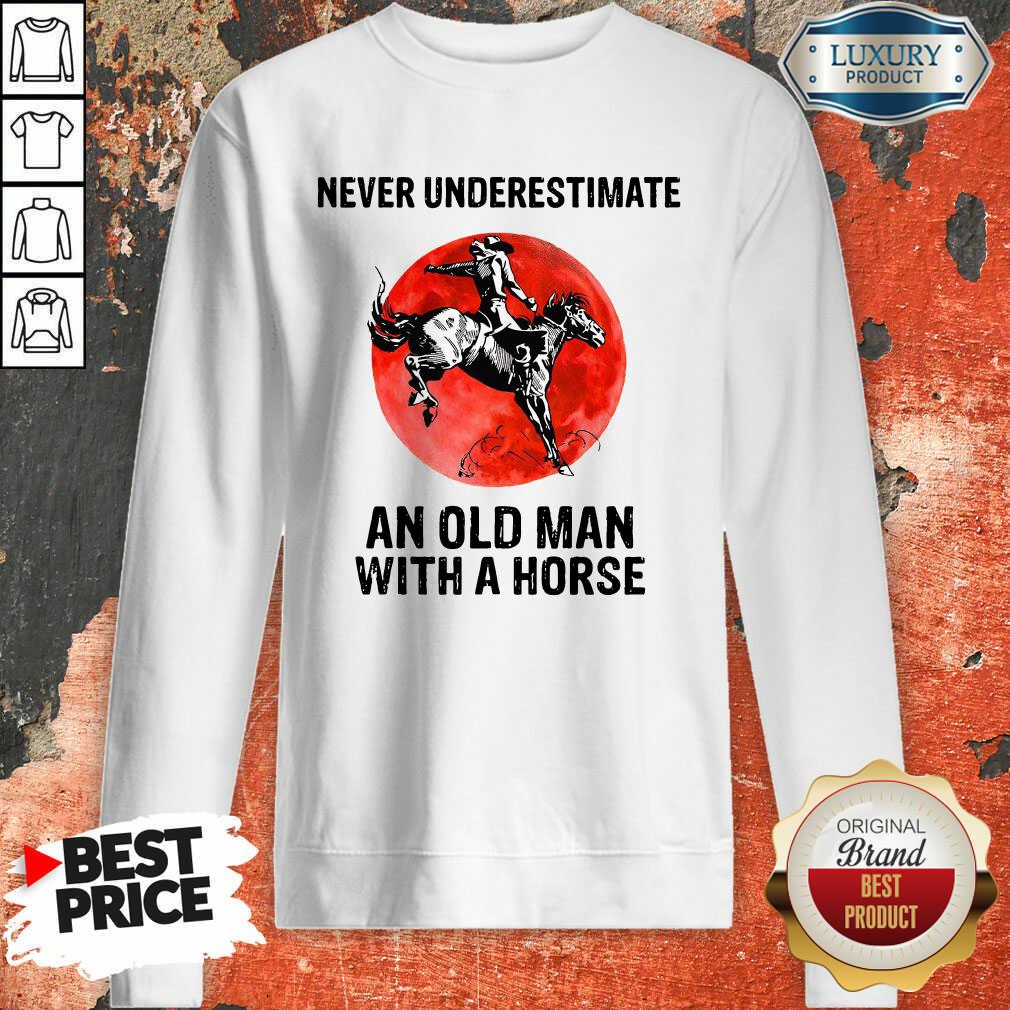 An Old Man With A Horse Shirt