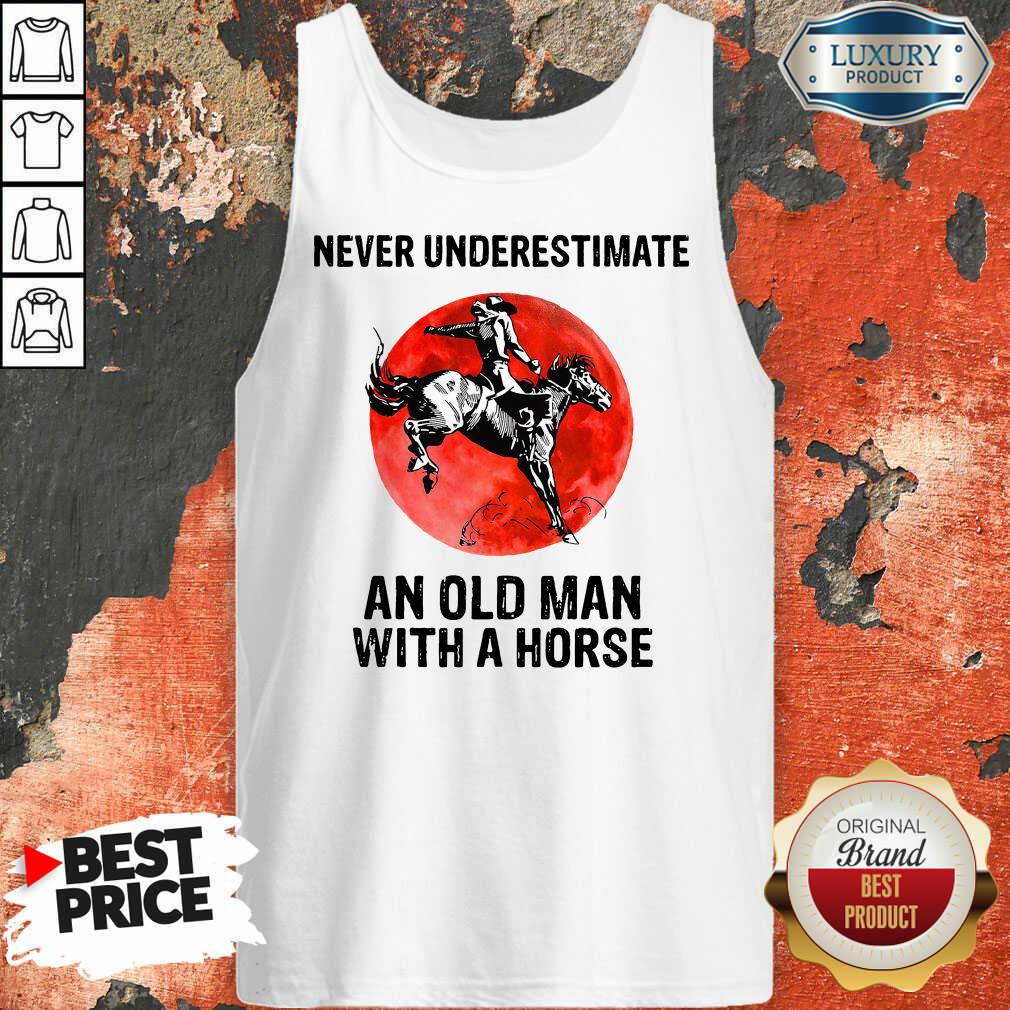 An Old Man With A Horse Shirt