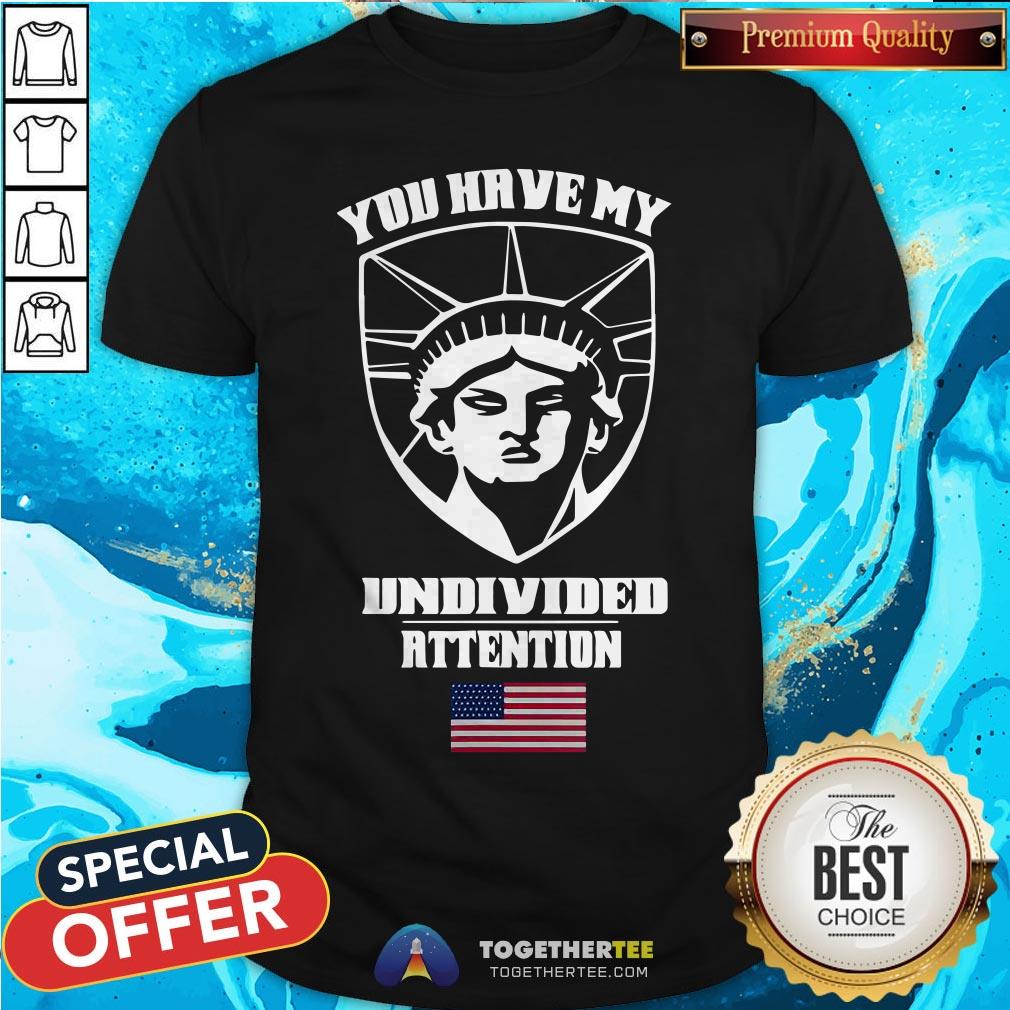 Angry Statue Of Liberty You Have My Undivided Attention T-Shirt