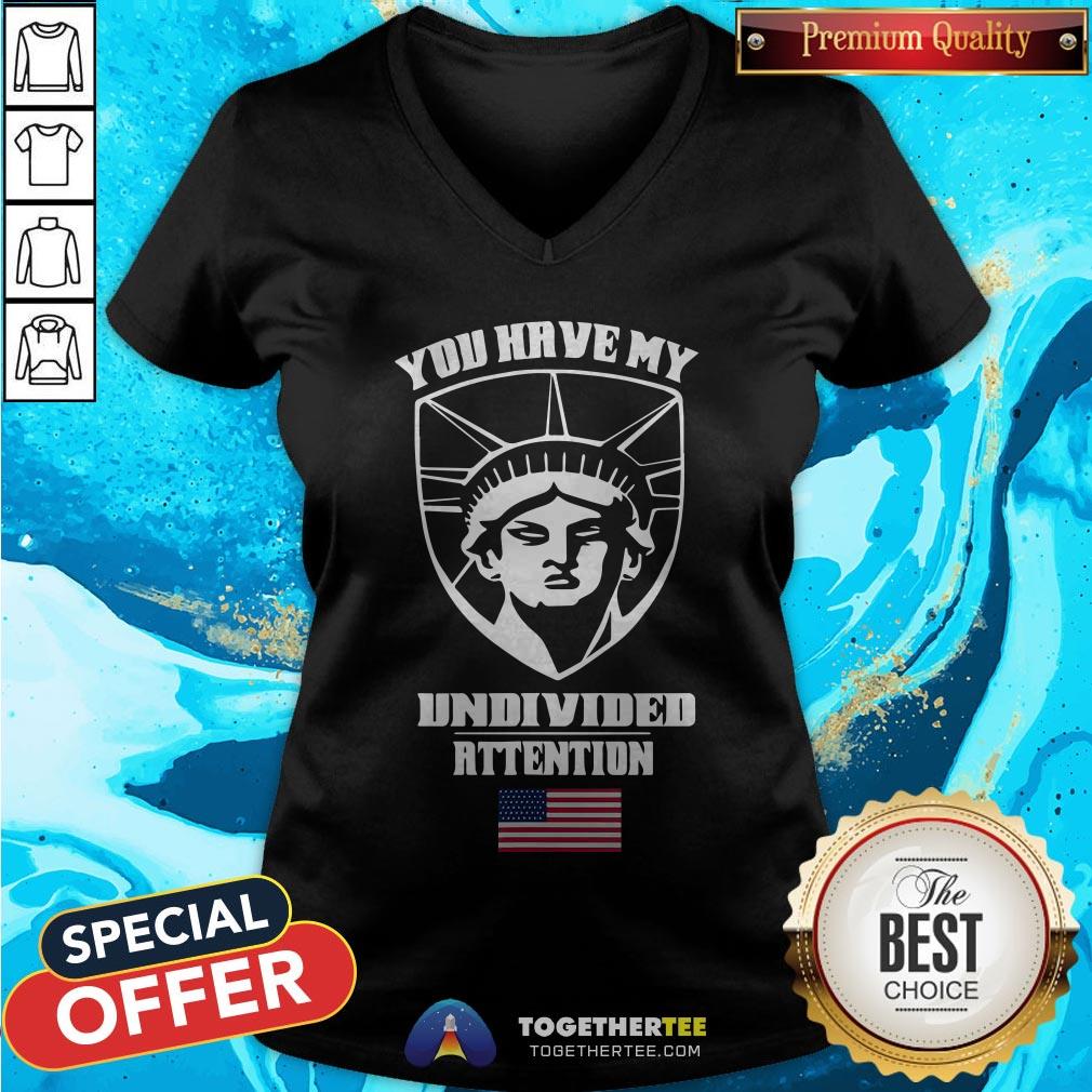 Angry Statue Of Liberty You Have My Undivided Attention T-Shirt