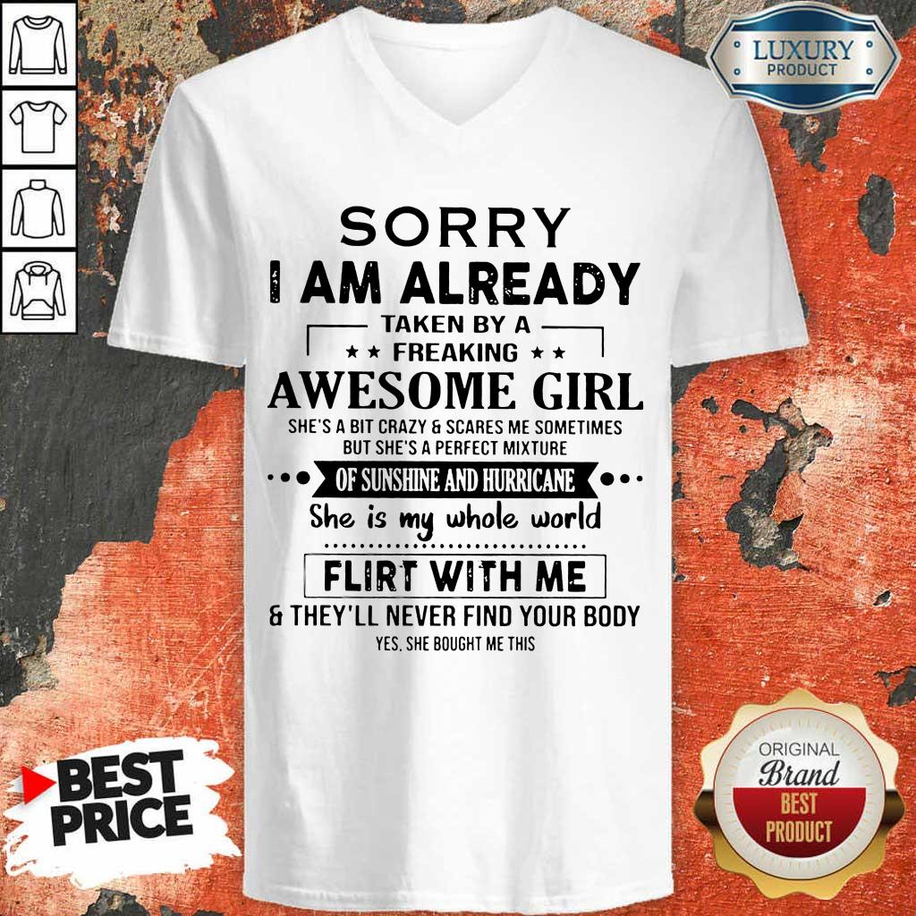 Annoyed I Am Awesome Girl Scares Me 1 Shirt