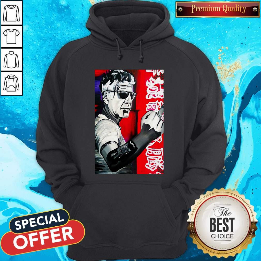 Anthony Bourdain Fuck Middle Finger Shirt