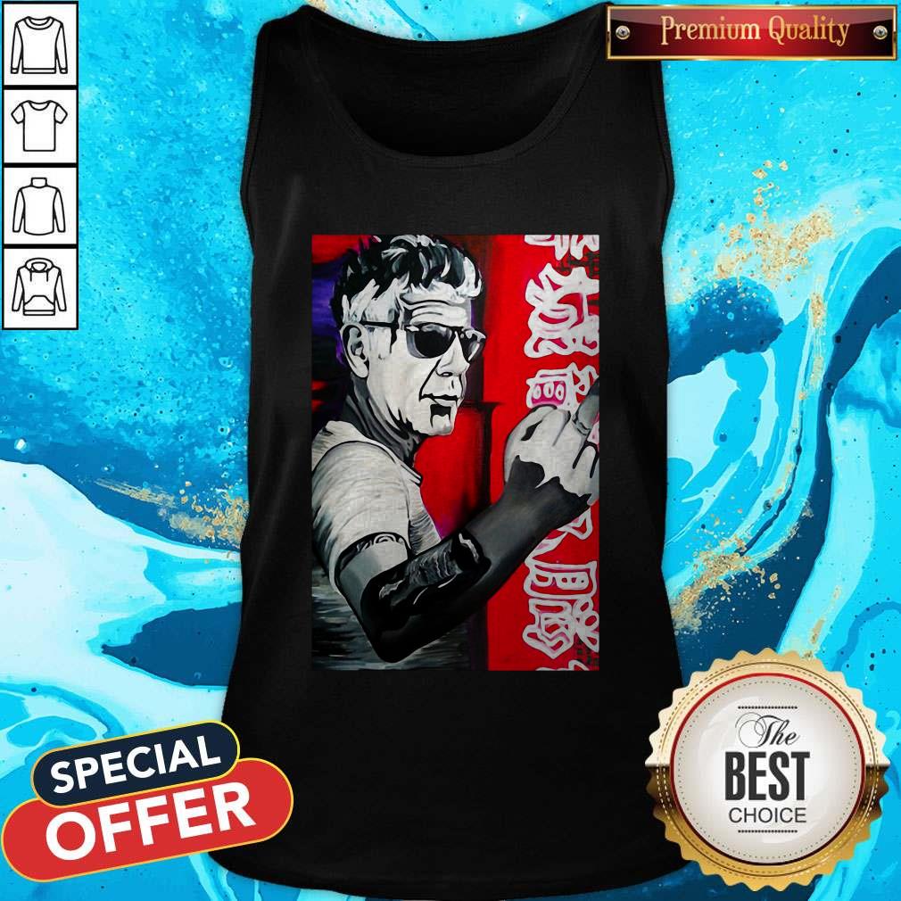 Anthony Bourdain Fuck Middle Finger Shirt