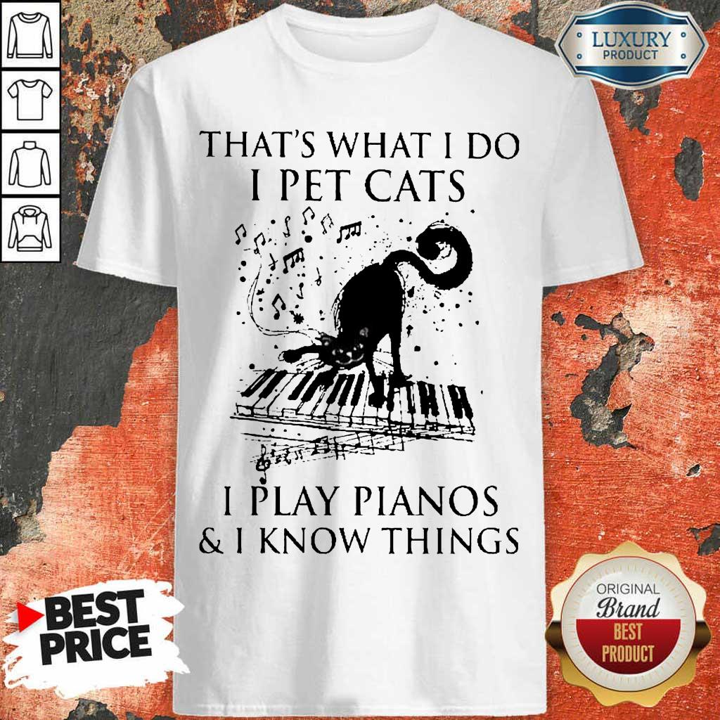 Arrogant 1 Black Cats I Play Pianos Shirt