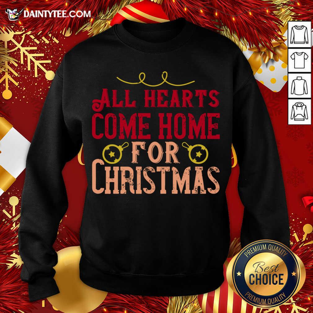 Awesome All Hearts Come Home For Christmas T-Shirt