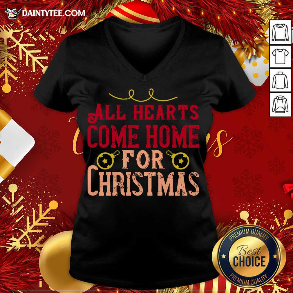 Awesome All Hearts Come Home For Christmas T-Shirt