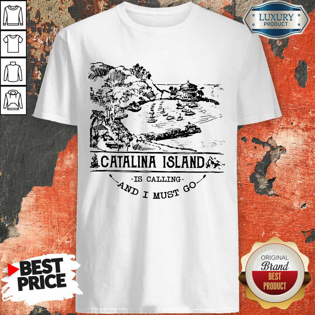 Awesome Camping2801 Catalina Island Is Calling And I Must Go Shirt