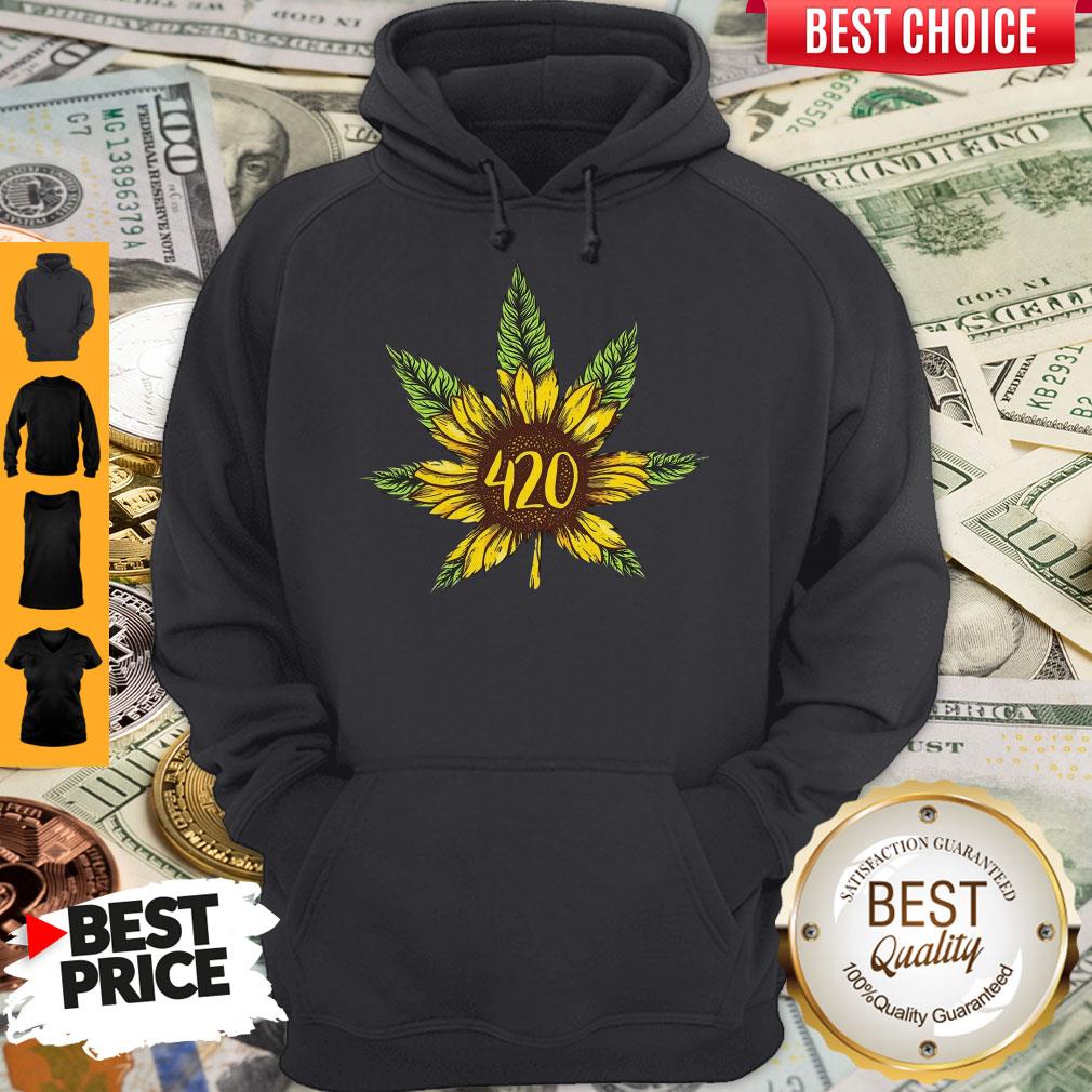 Awesome Cannabis 420 Sunflower Hippie Shirt