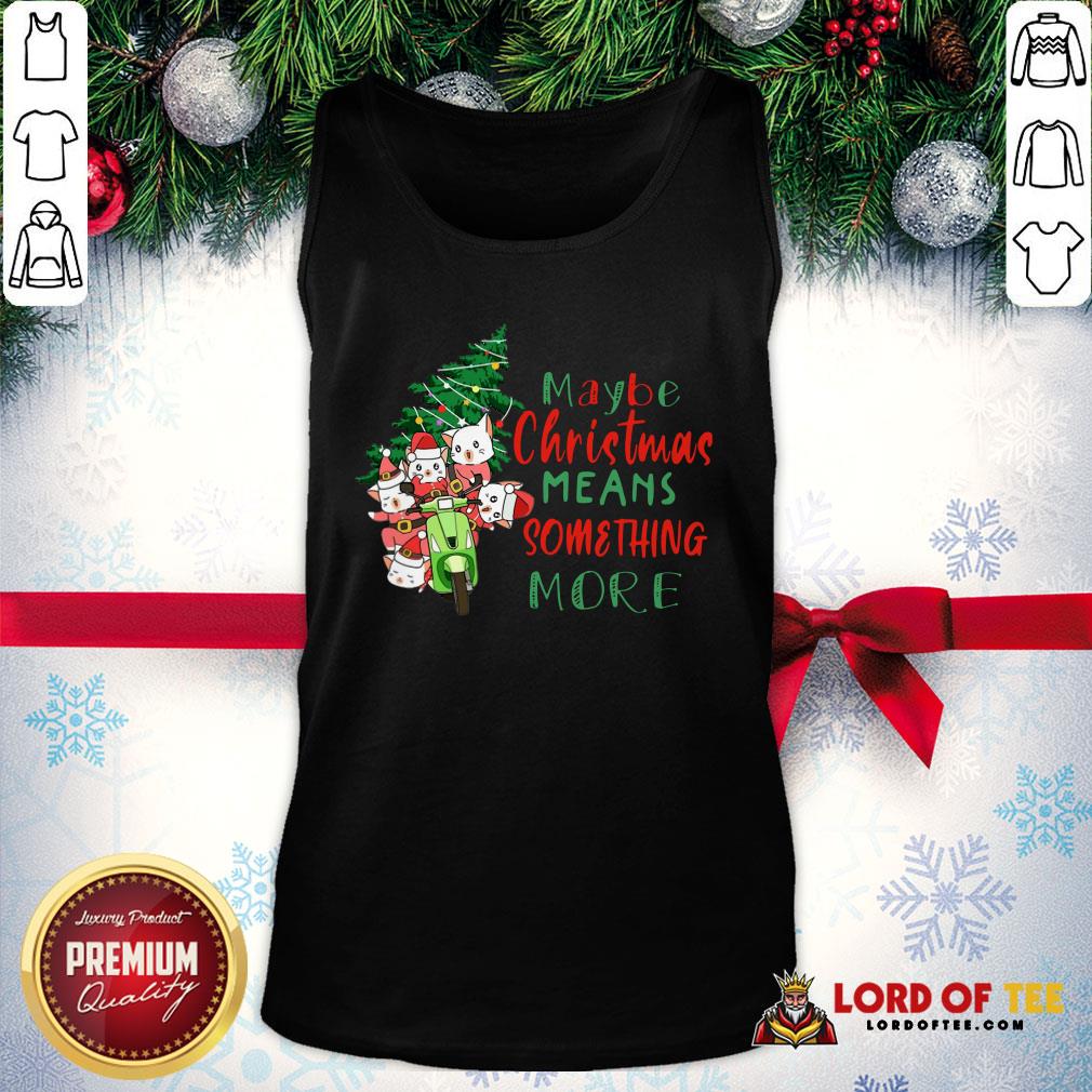 Awesome Cats Tree Maybe Christmas Means Something More Shirt