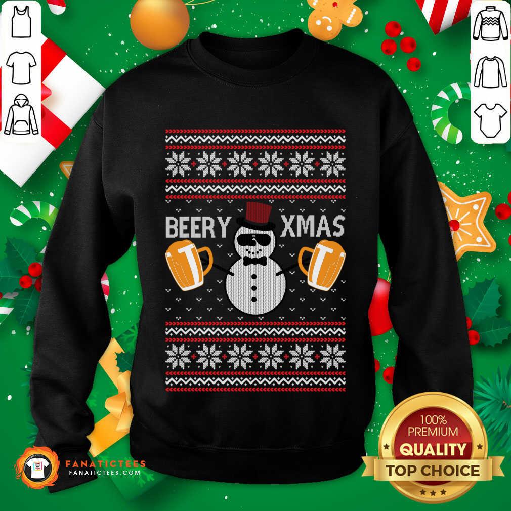 Awesome Christmas Beer Lover Gift Funny Pun Shirt