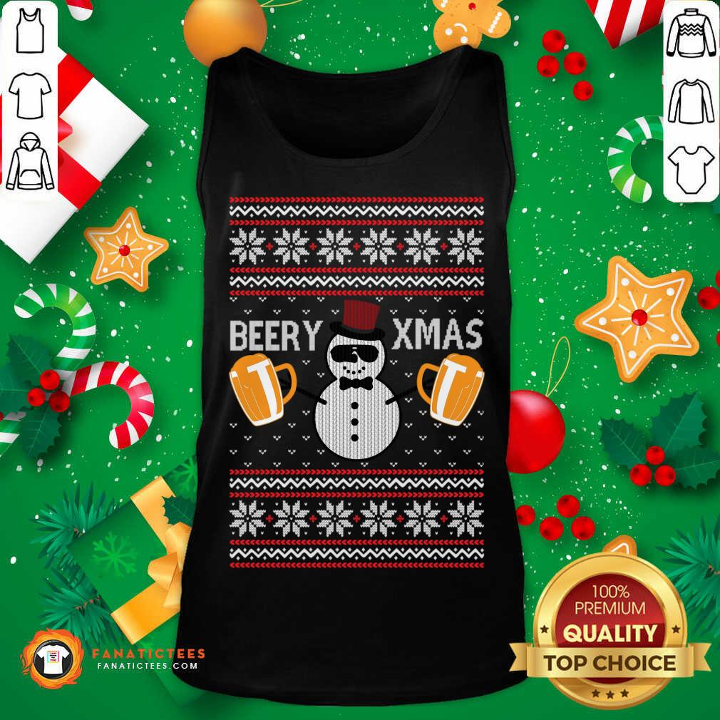 Awesome Christmas Beer Lover Gift Funny Pun Shirt