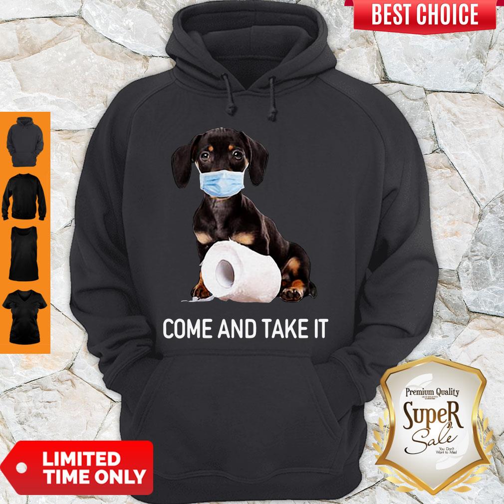 Awesome Dachshund Face Mask Come And Take It Shirt
