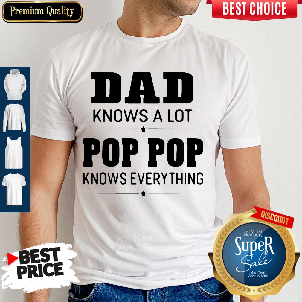 Awesome Dad Knows A Lot Pops Everything Shirt