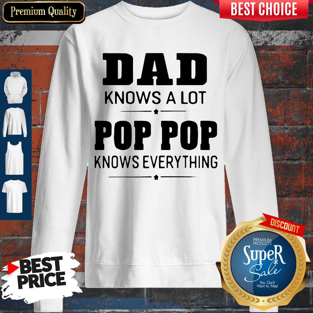 Awesome Dad Knows A Lot Pops Everything Shirt