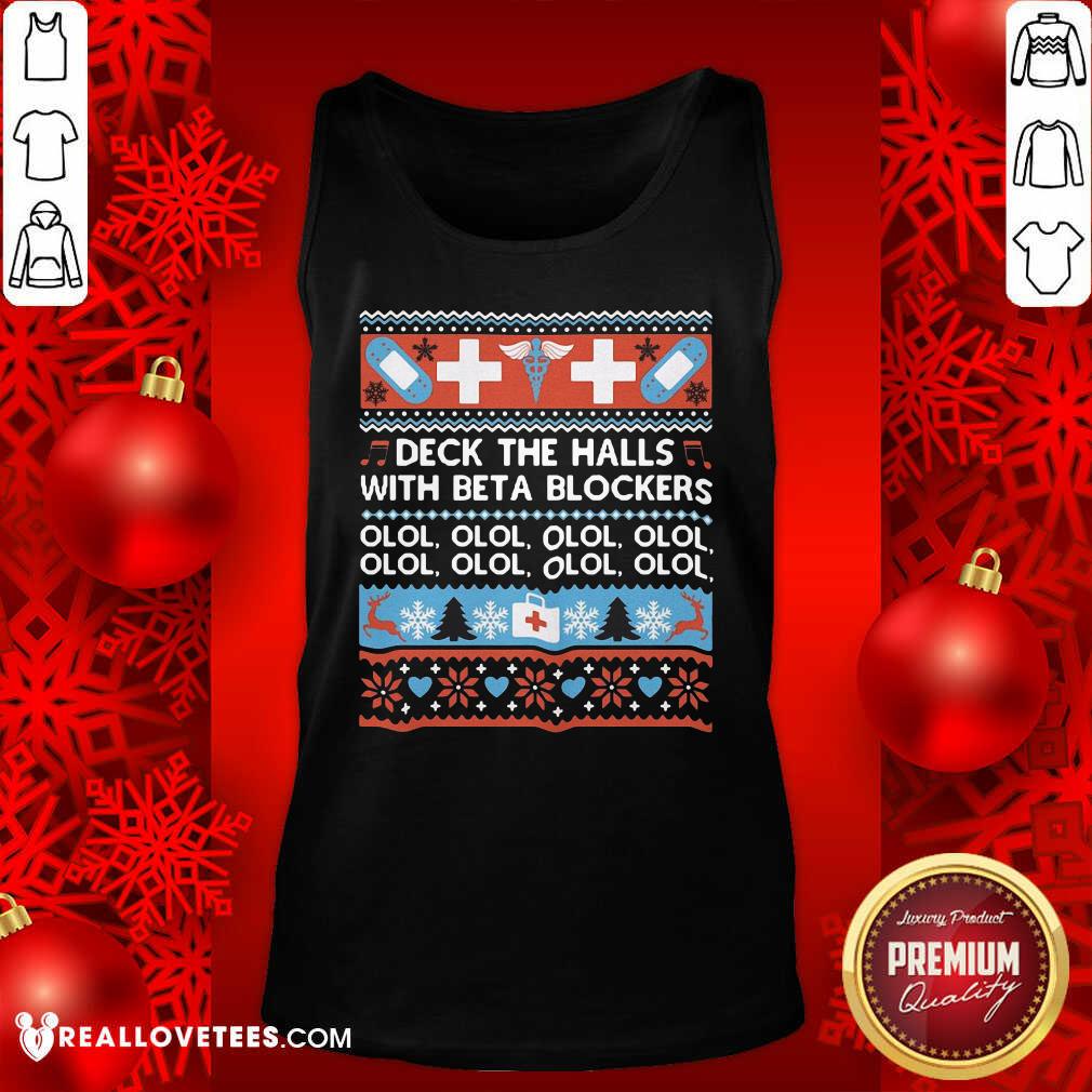 Awesome Deck The Halls With Bet A Blockers Shirt