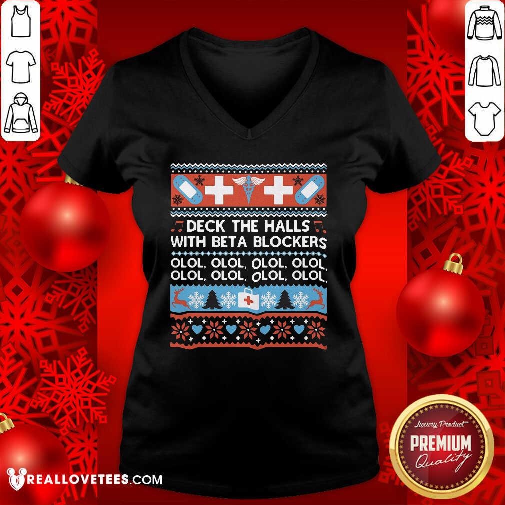 Awesome Deck The Halls With Bet A Blockers Shirt