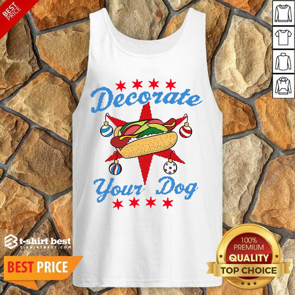 Awesome Decorate Your Dog Hot Dog Mery Christmas Shirt