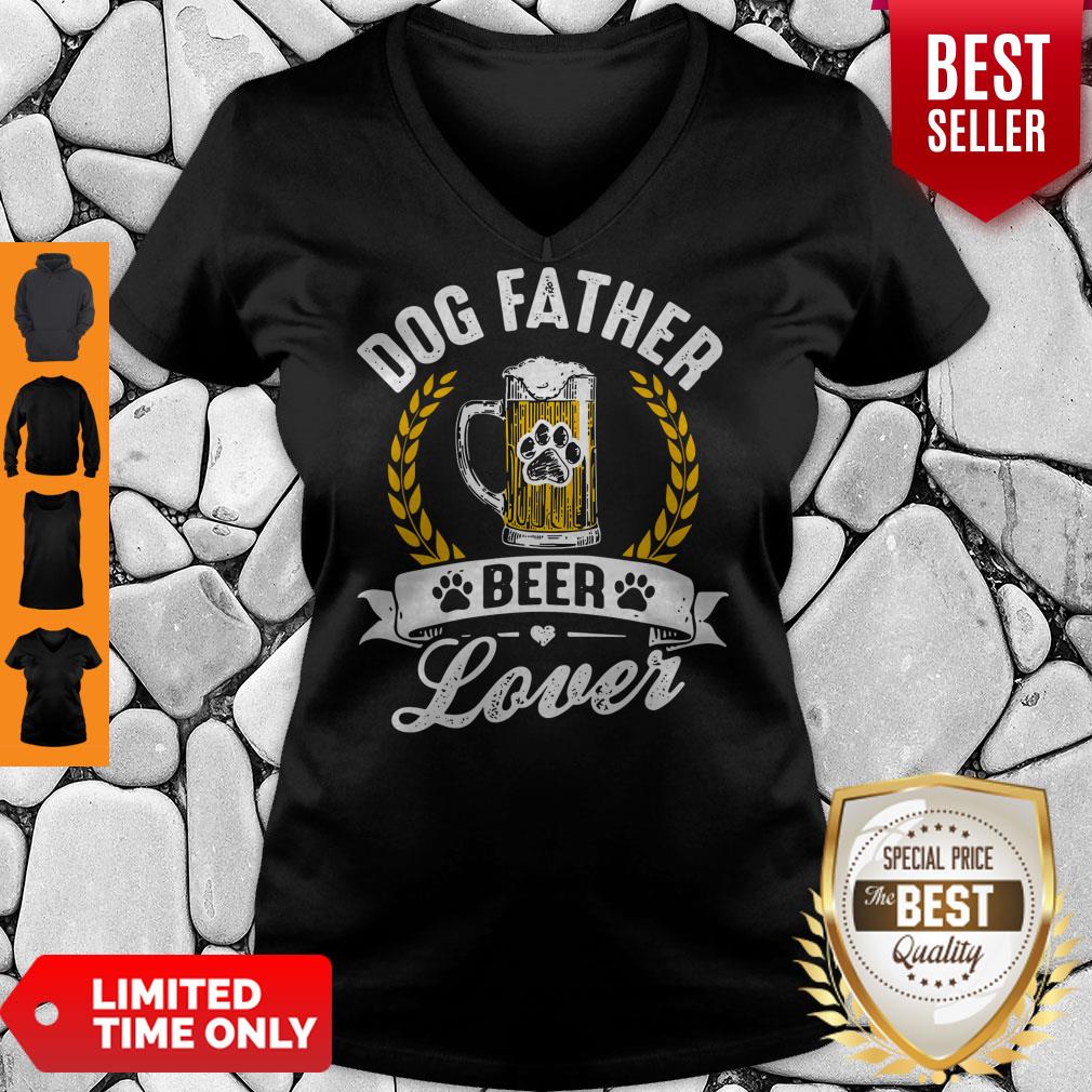 Awesome Dog Father Beer Lover Shirt