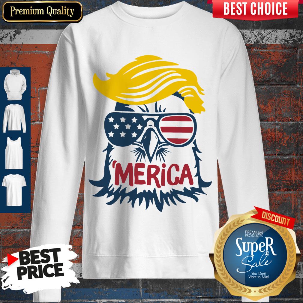 Awesome Donald Trump Engle Merica Full Color Shirt
