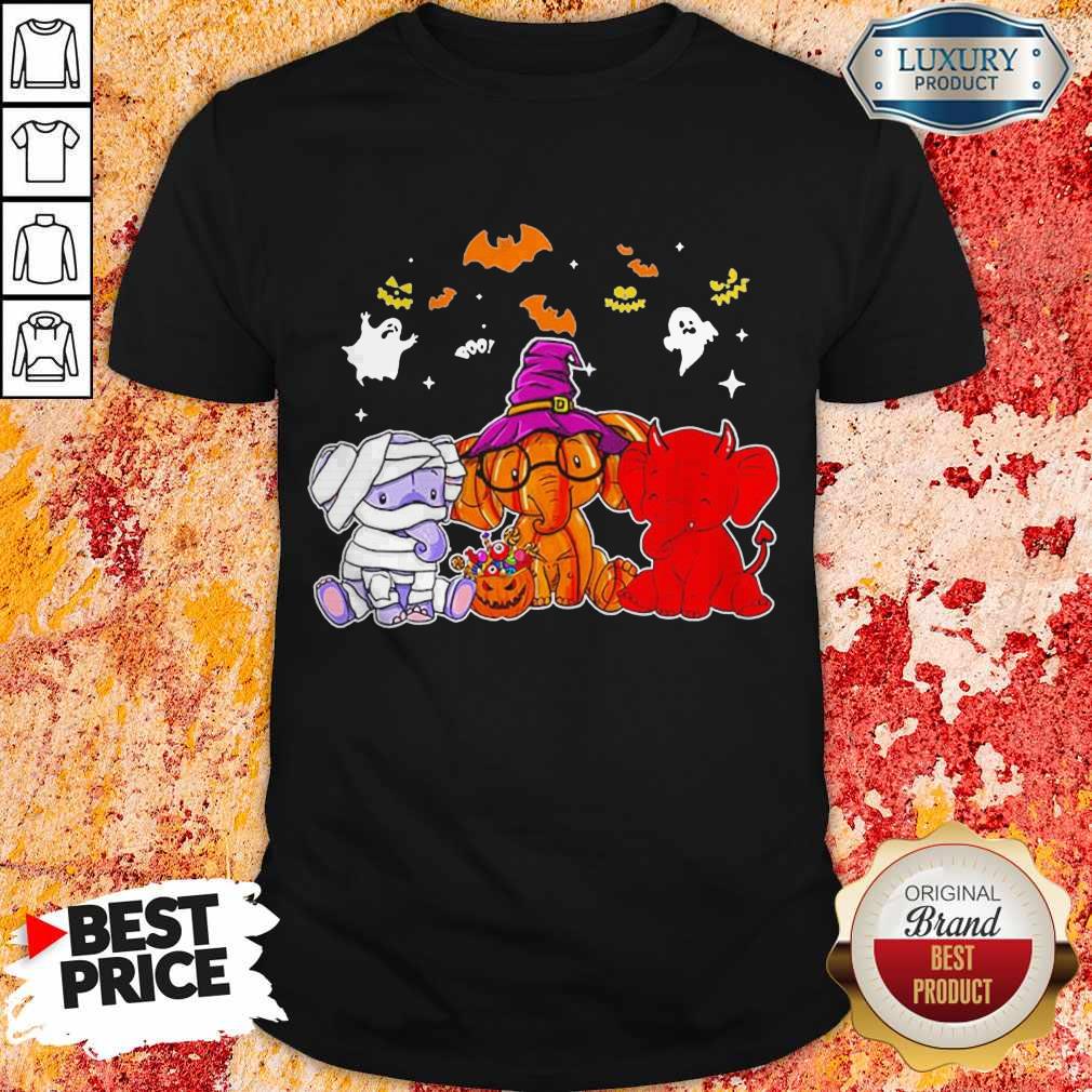Awesome Elephant Ghost Halloween Shirt