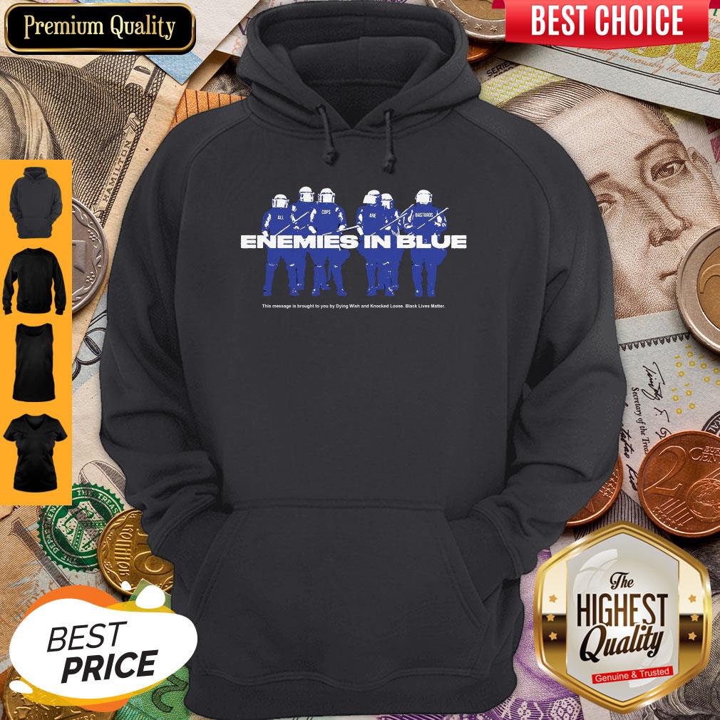 Awesome Enemies In Blue Relief Shirt