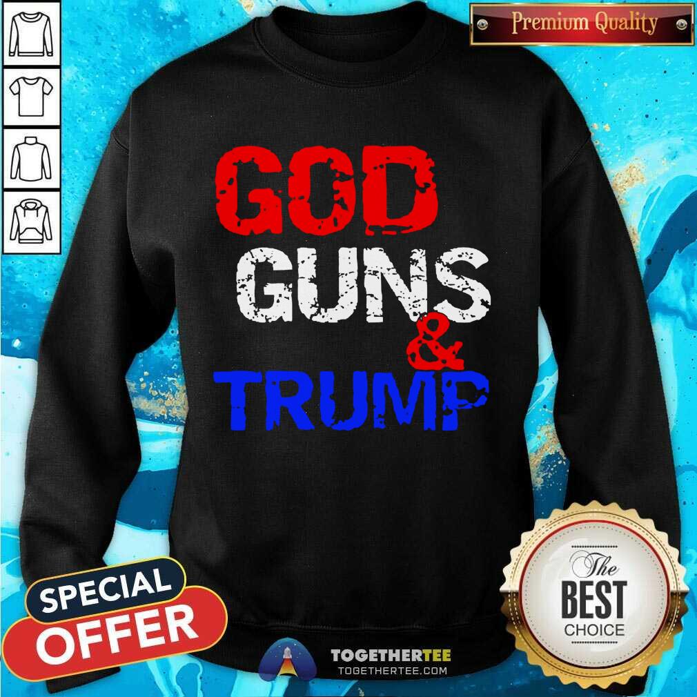 Awesome God Guns And Trump Shirt