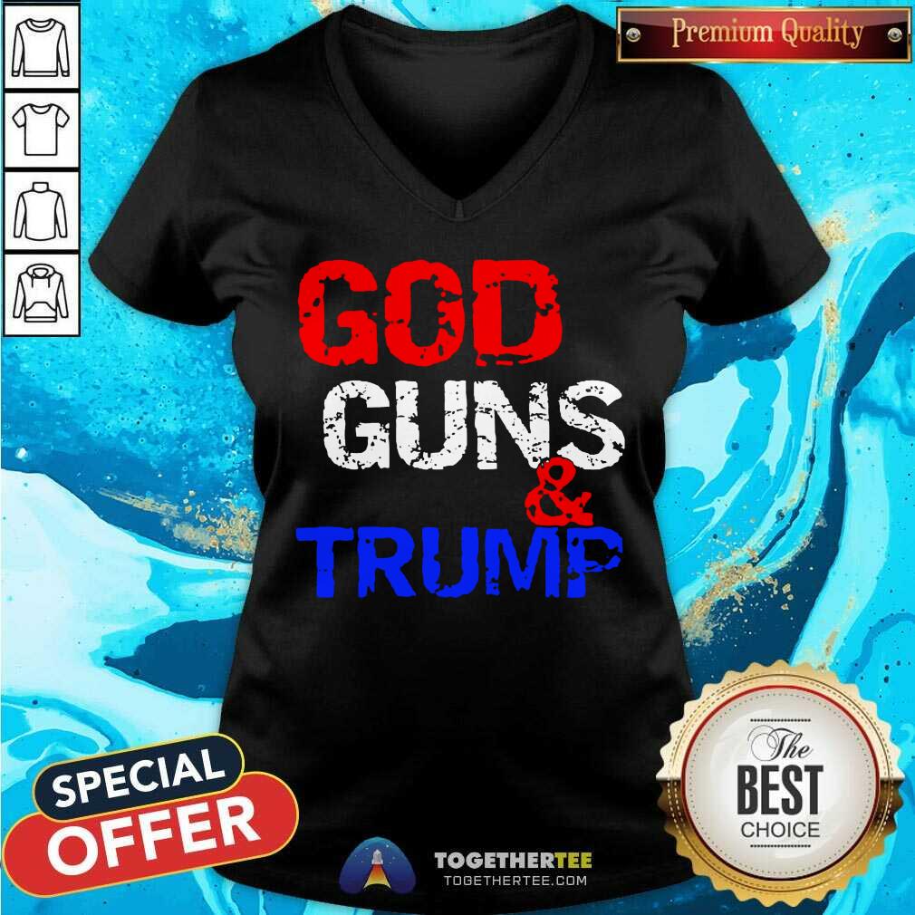 Awesome God Guns And Trump Shirt