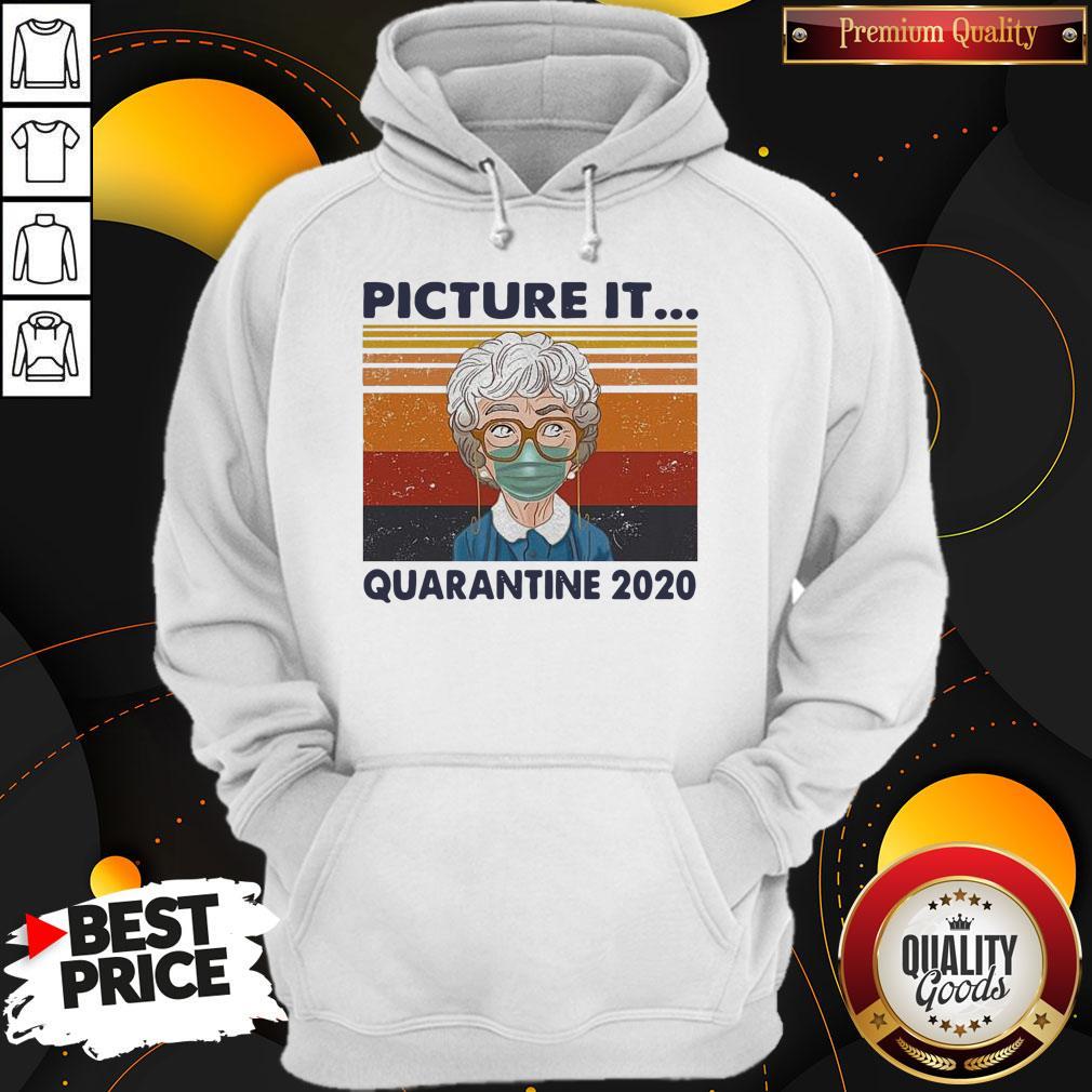 Awesome Golden Girls Mask Picture It Quarantine 2020 Vintage Retro Shirt