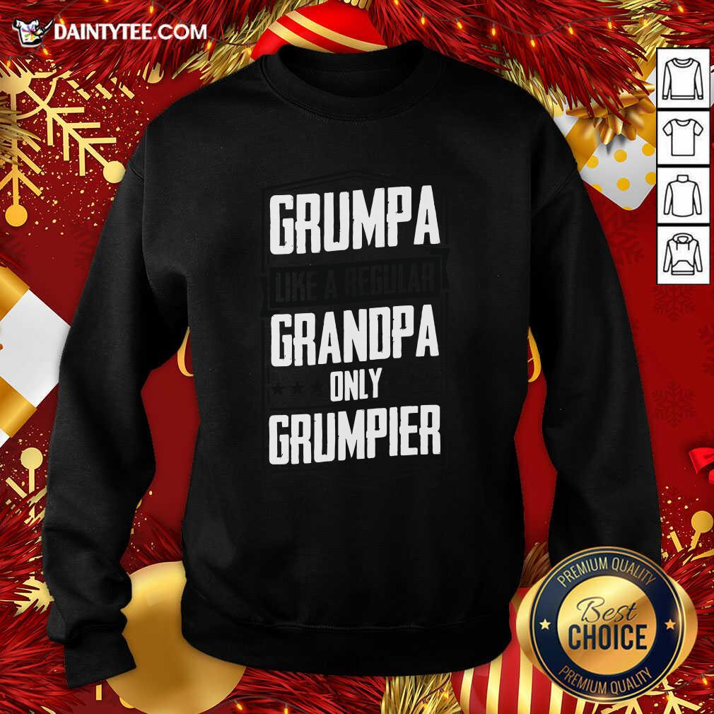 Awesome Grumpa Like A Regular Grandpa Only Grumpier Definition Shirt