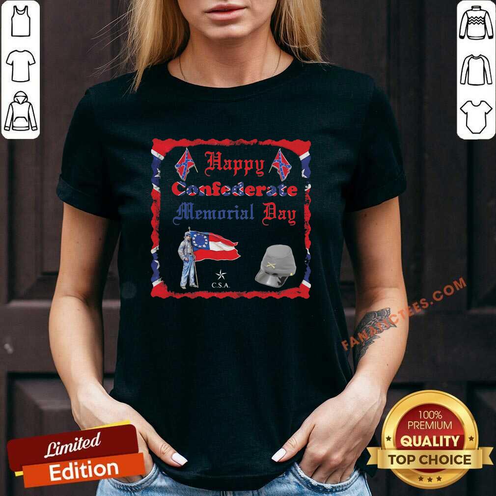 Awesome Happy Confederate Memorial Day Veteran Flag Shirt