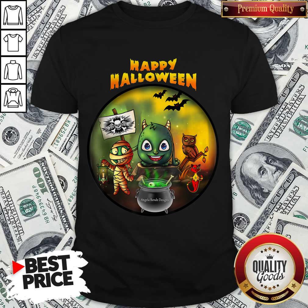 Awesome Happy Halloween Angela Bendz Design Shirt