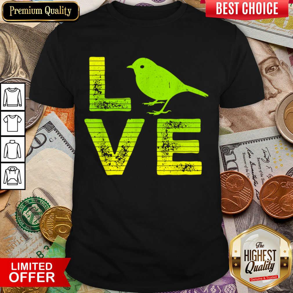 Awesome I Love Sparrows Birds Loving Boys Girls Shirt