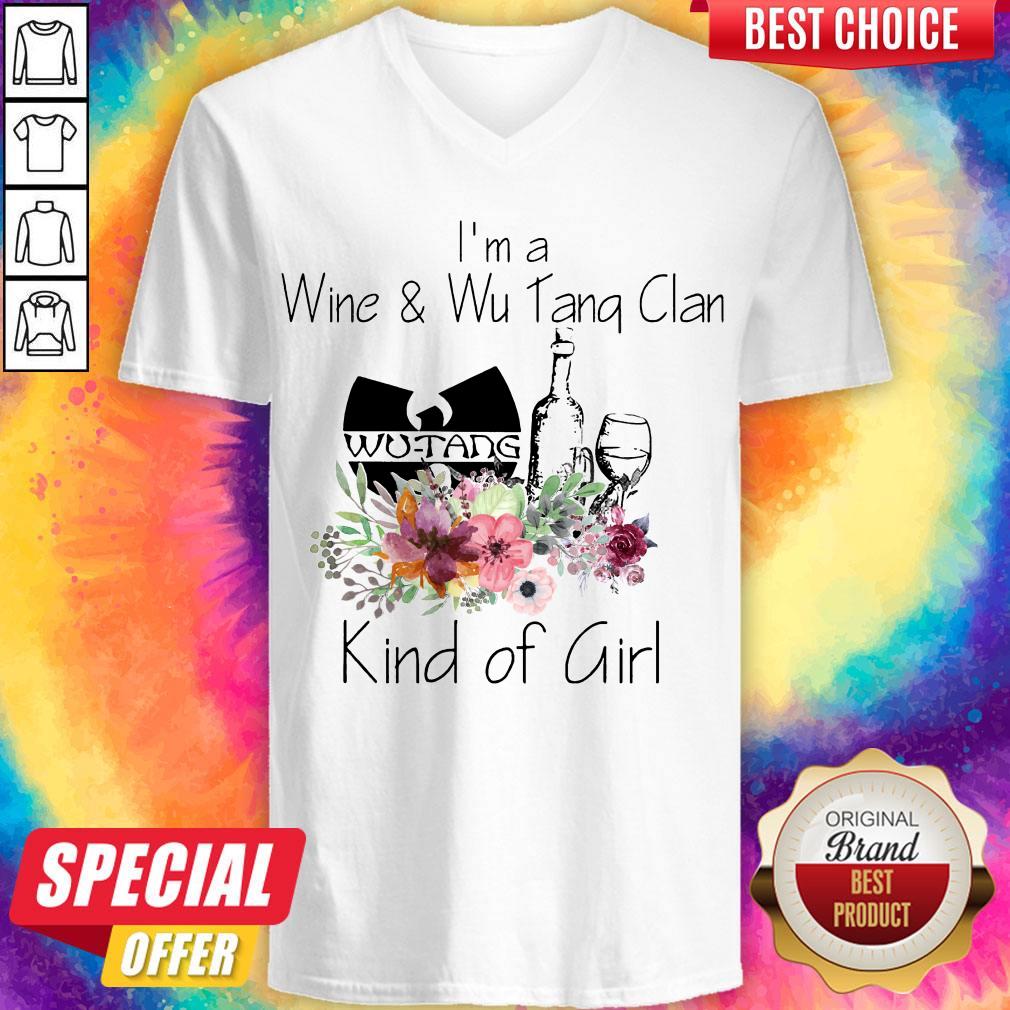 Awesome I’m A Wine And Wu Tang Clan Kind Of Girl Shirt