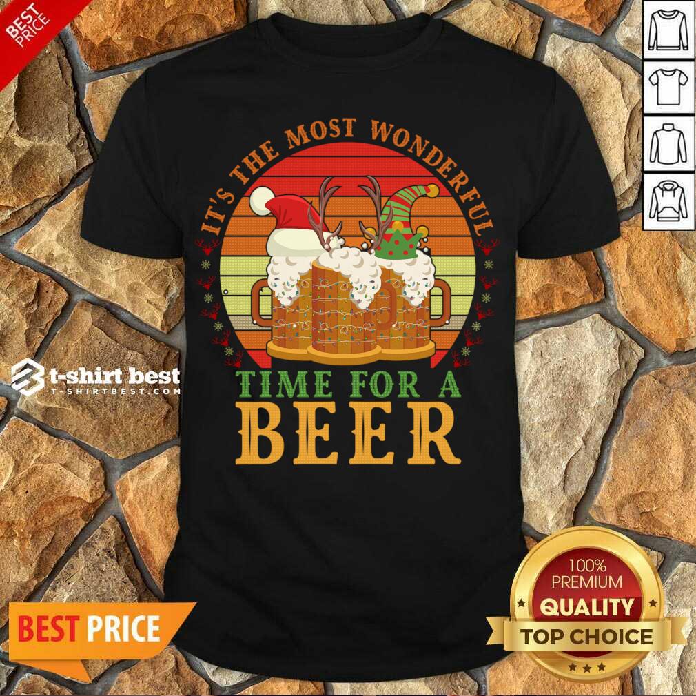 Awesome It's The Most Wonderful Time For A Beer Shirt