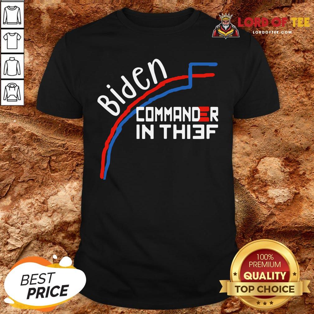 Awesome Joe Biden Commander In Thief Benford’s Law Trump Funny Shirt