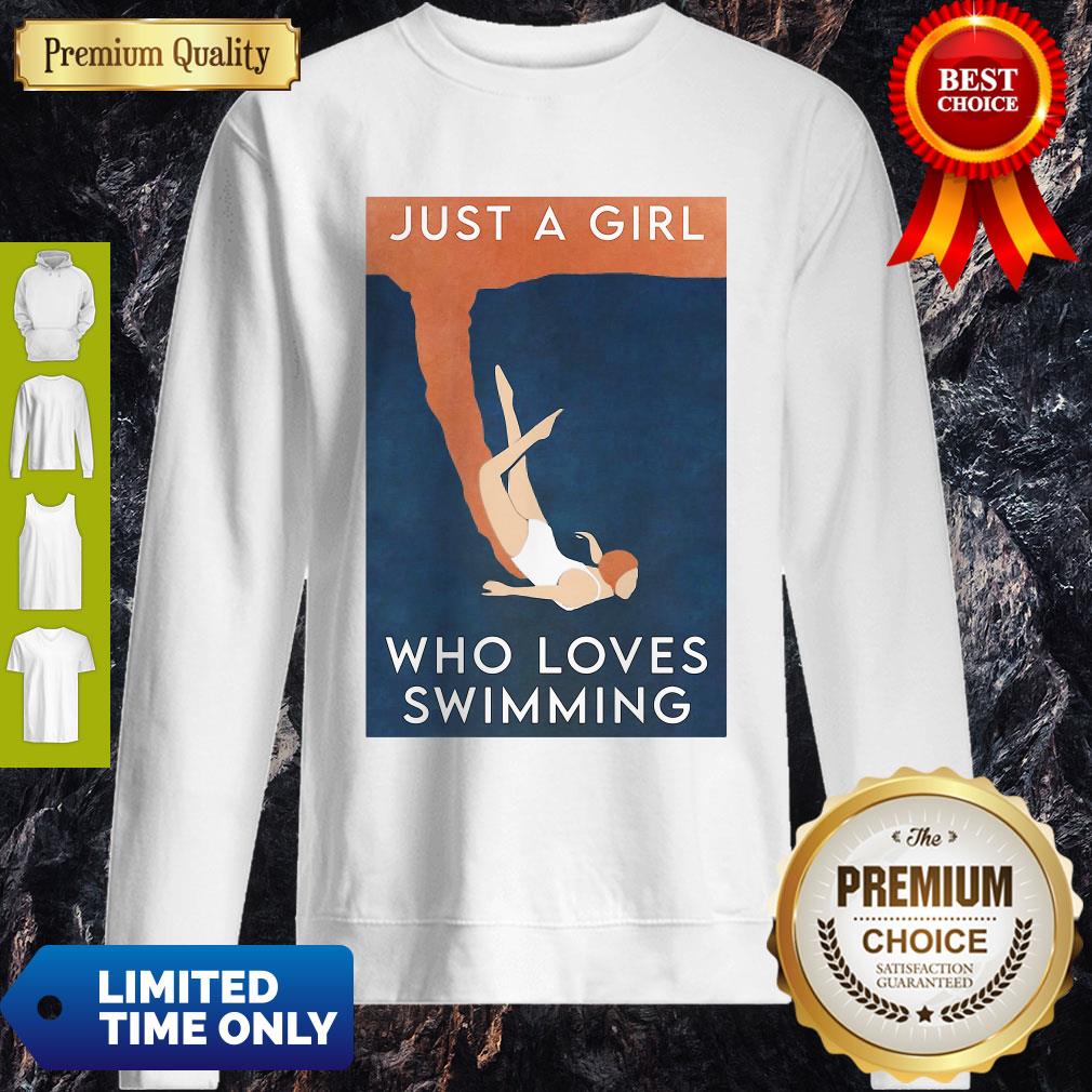 Awesome Just A Girl Who Loves Swimming Shirt