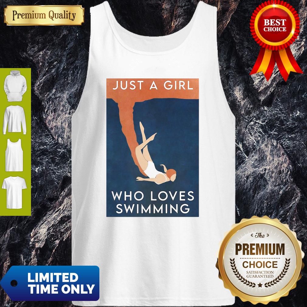 Awesome Just A Girl Who Loves Swimming Shirt