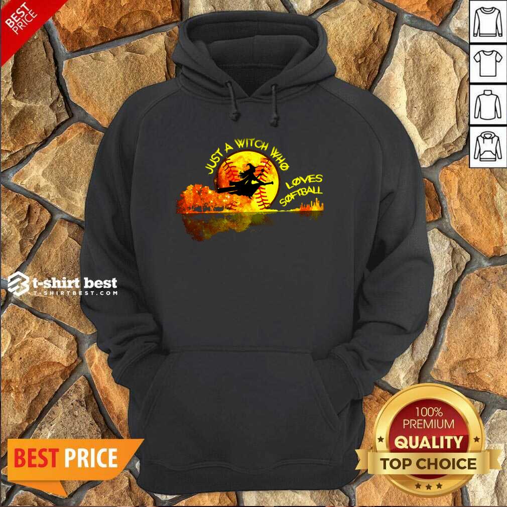 Awesome Just A Witch Who Loves Softball Shirt
