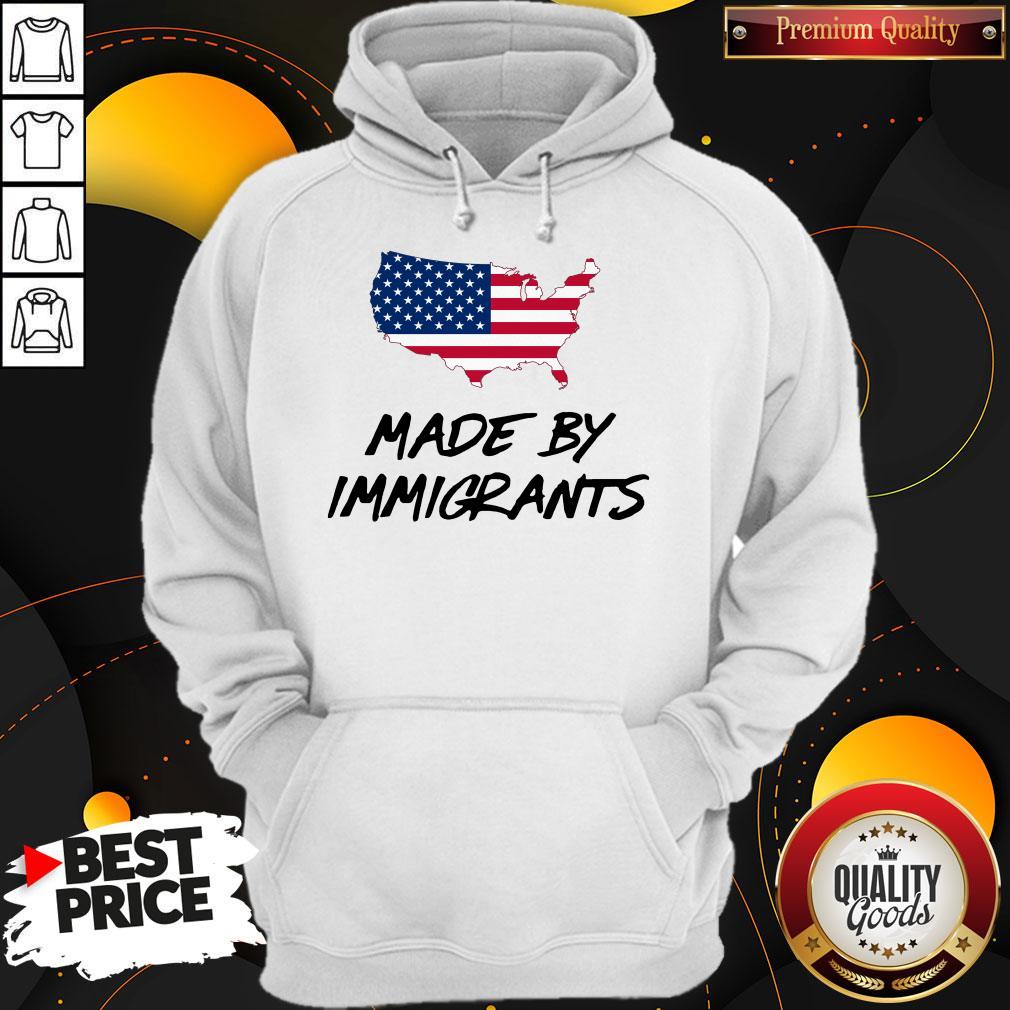 Awesome Made By Immigrants American Map Flag Shirt