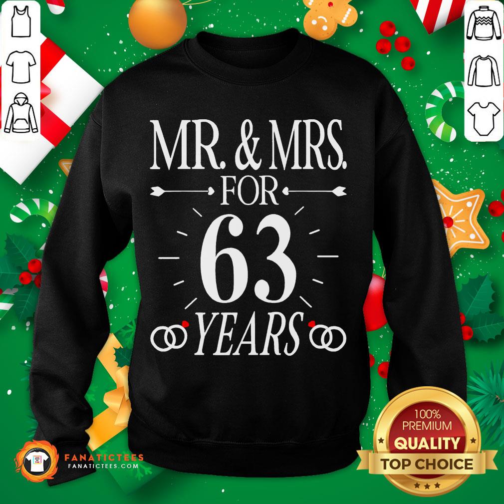 Awesome Mr & Mrs For 63 Years 63th Wedding Anniversary Matching Shirt