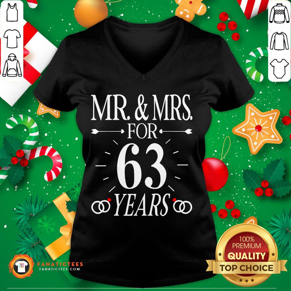Awesome Mr & Mrs For 63 Years 63th Wedding Anniversary Matching Shirt