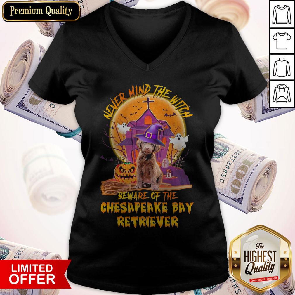 awesome-never-mind-the-witch-beware-of-the-chesapeake-bay-retriever-halloween-v-neck.jpg
