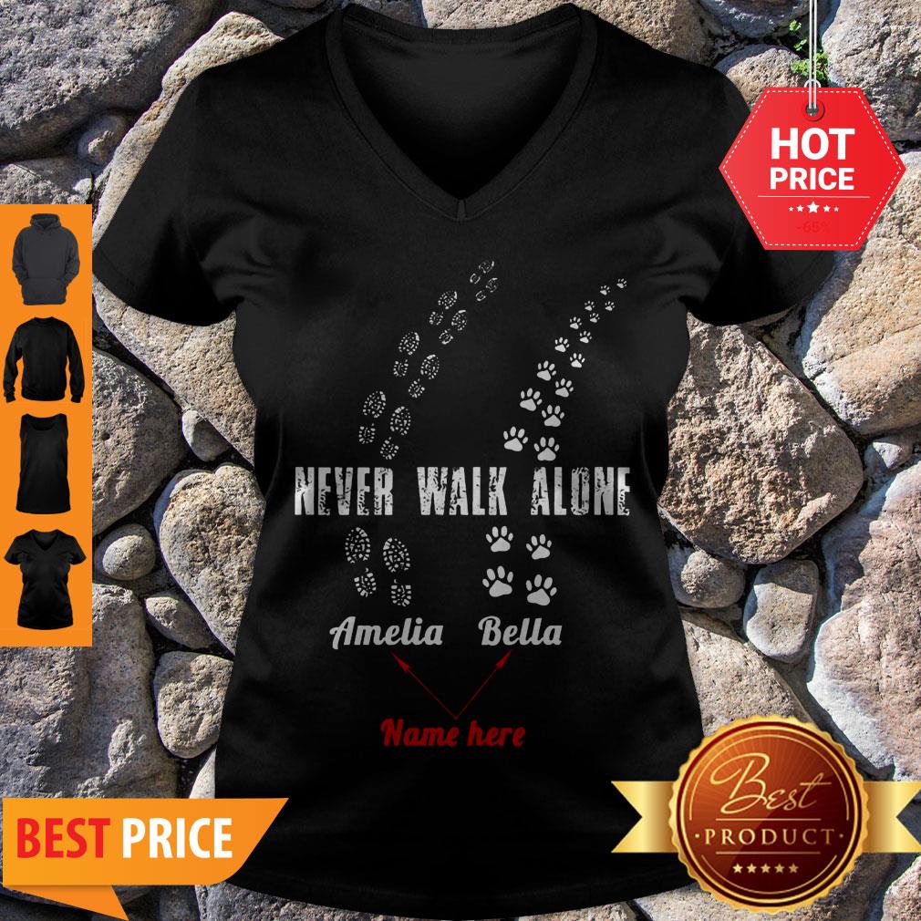 Awesome Never Walk Alone Amelia Bella Name Here Shirt