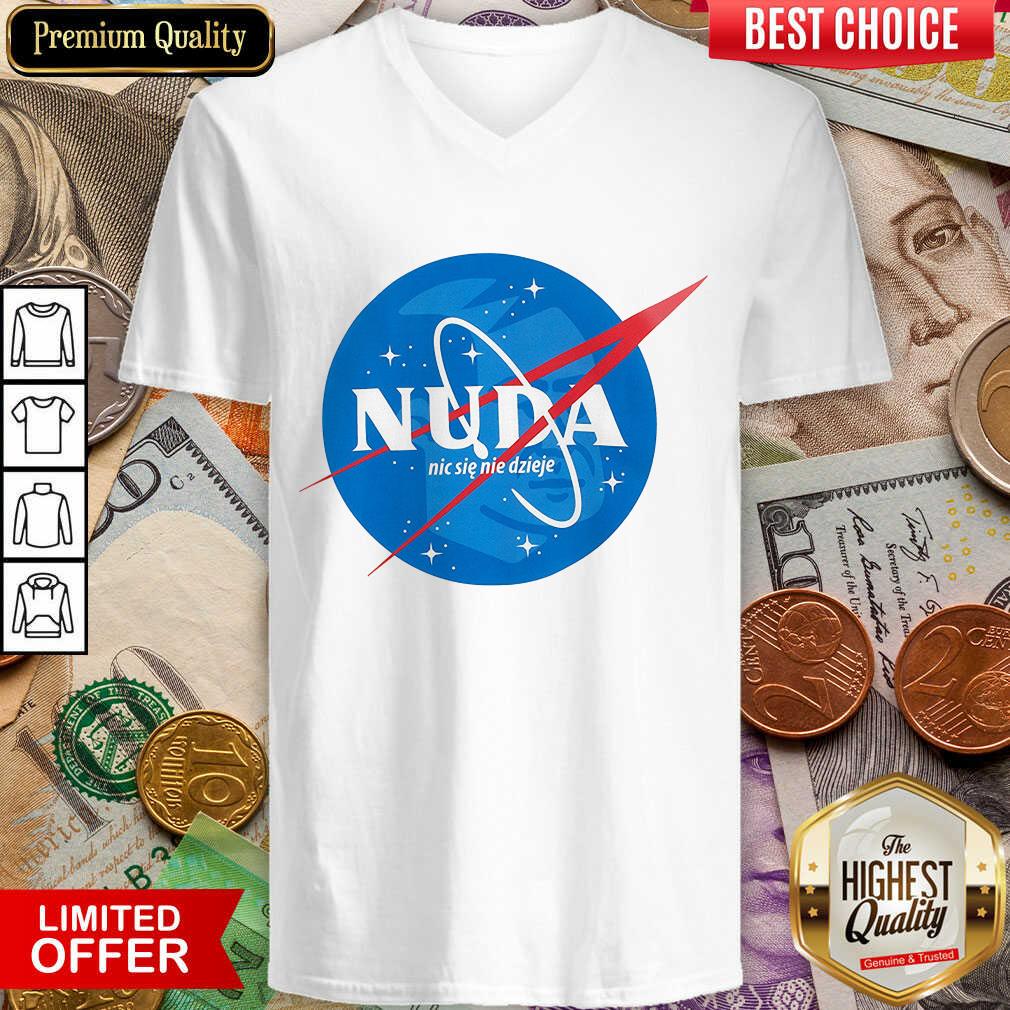 Awesome Nuda Biała Koszulka Męska Shirt