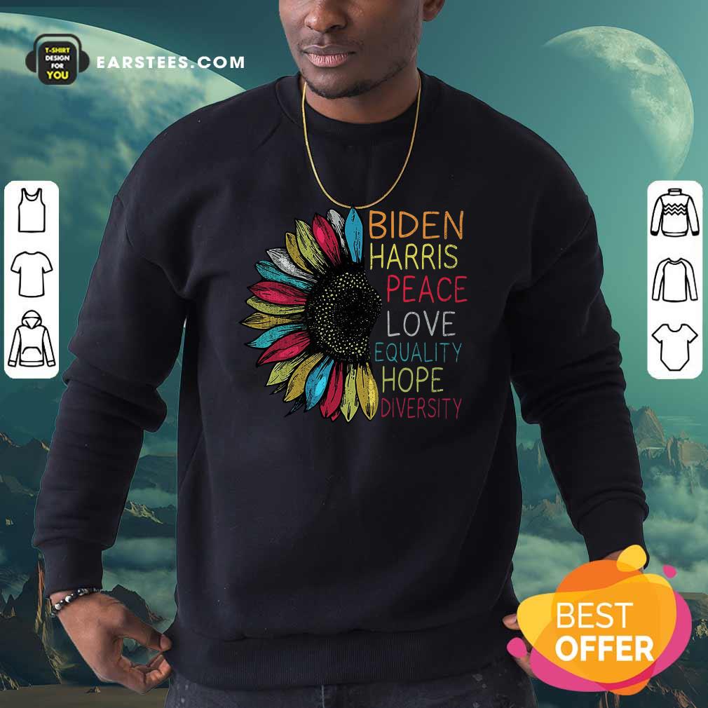 Awesome Peace Love Equality Hope Diversity Biden Harris 2020-2024 Shirt