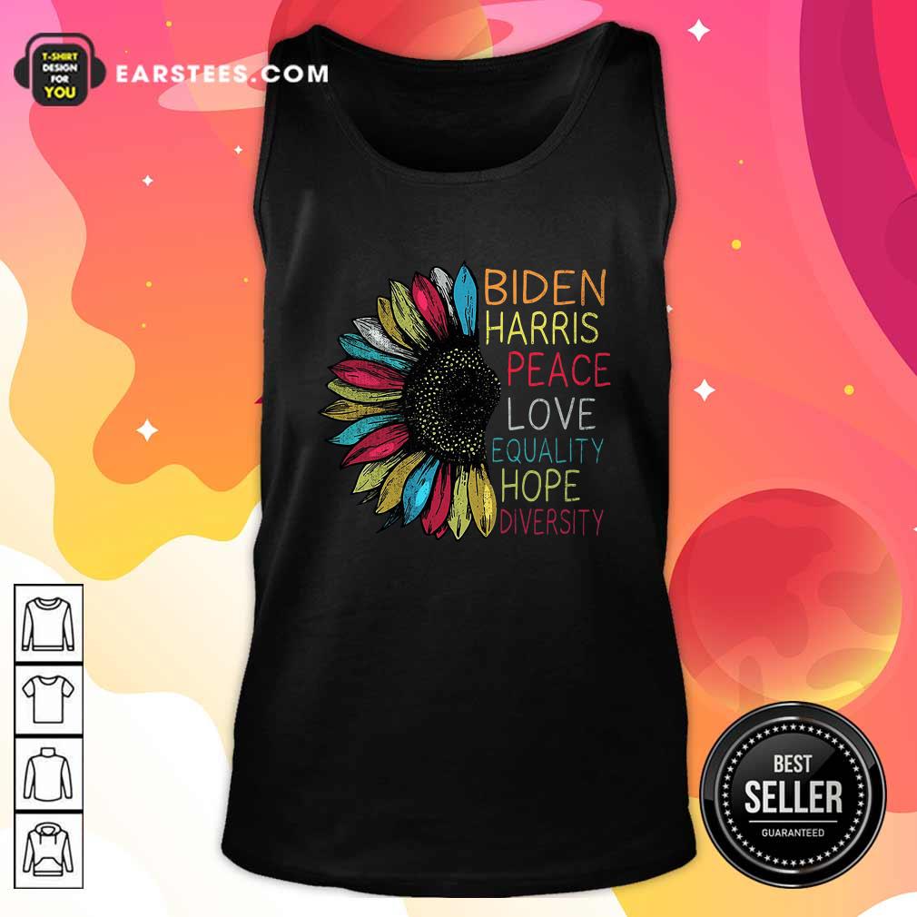 Awesome Peace Love Equality Hope Diversity Biden Harris 2020-2024 Shirt