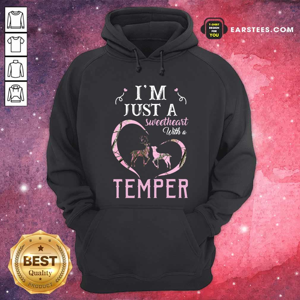 Awesome Reindeer Im Just A Sweetheart With A Temper Wallpaper Shirt