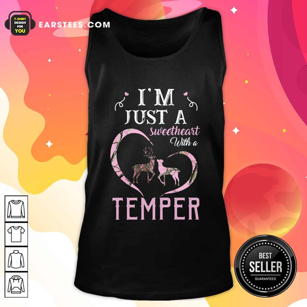 Awesome Reindeer Im Just A Sweetheart With A Temper Wallpaper Shirt