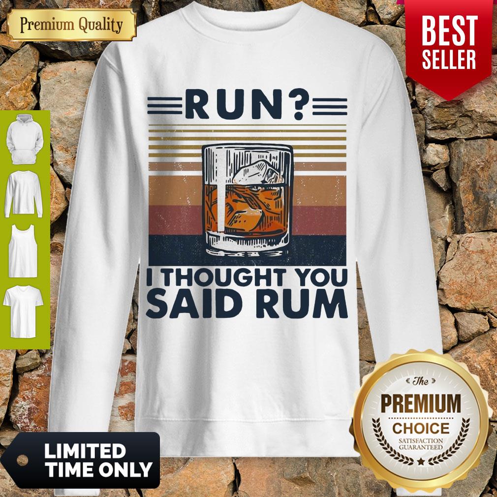 Awesome Run I Thought You Said Rum Wine Vintage Shirt
