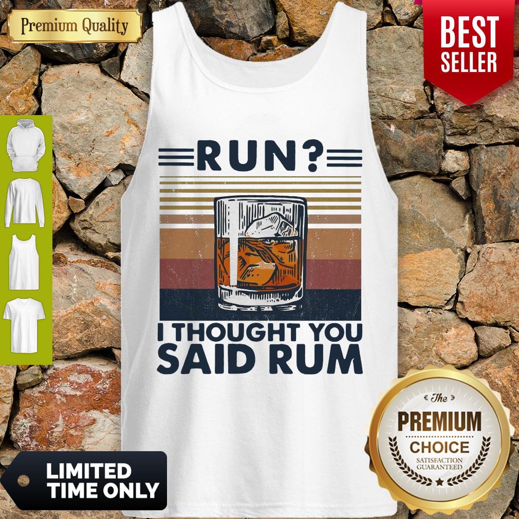 Awesome Run I Thought You Said Rum Wine Vintage Shirt